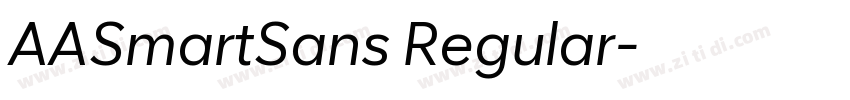 AASmartSans Regular字体转换